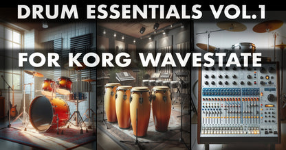 Drum Essentials Vol.1 - a Korg WaveState Synthesizer Soundpack, Soundset, Patches