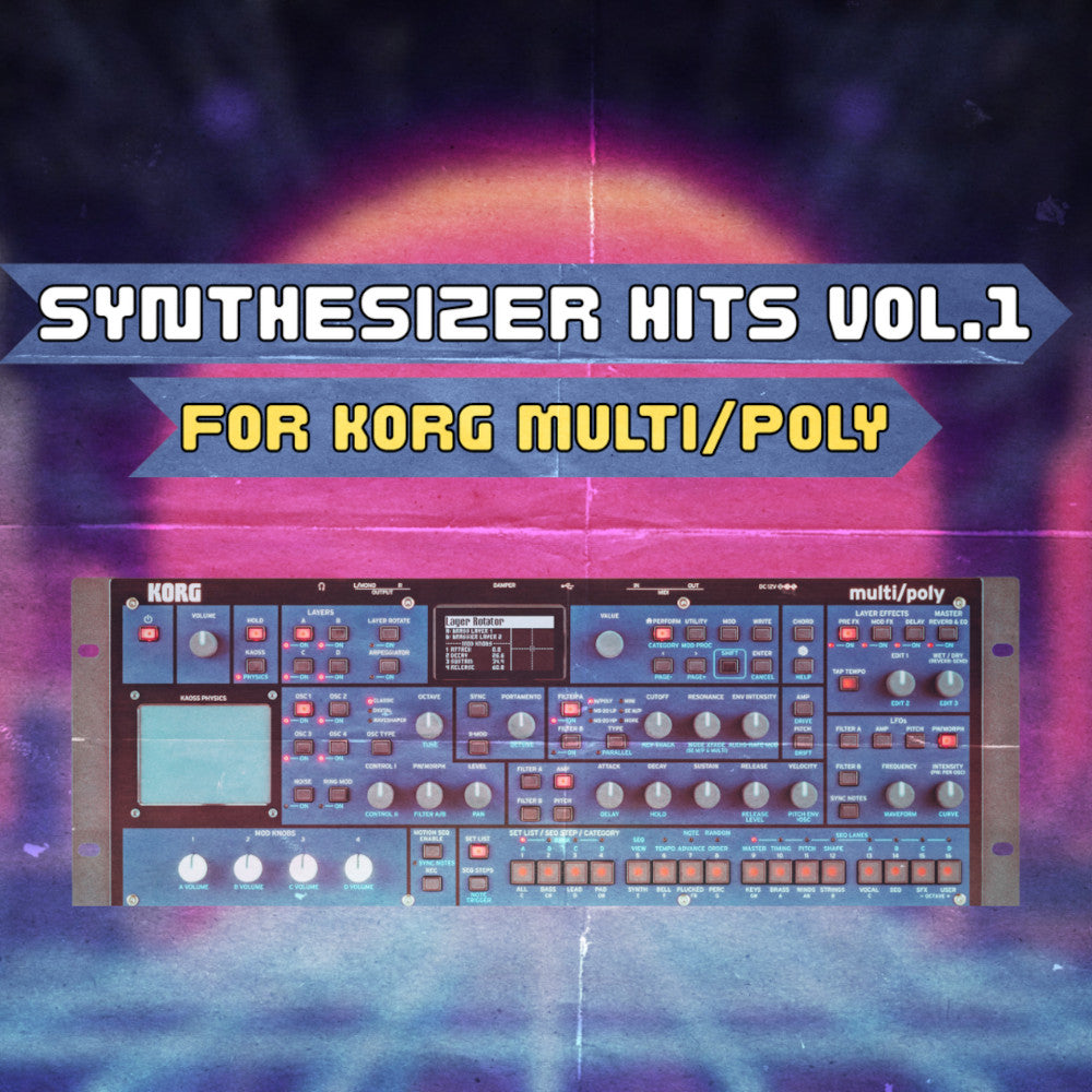 Korg Multi/Poly Soundpack - Synthesizer Hits Vol.1 | 60 Legendary Patches